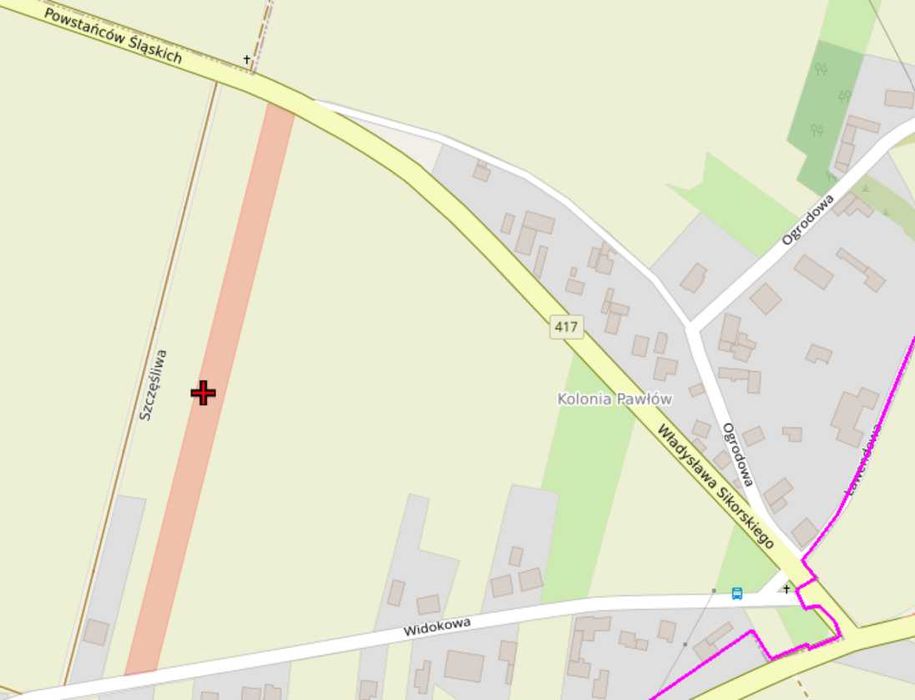 Działka budowlano-rolna 6459 m² – Żerdziny, gm. Pietrowice Wielkie - Widok 3