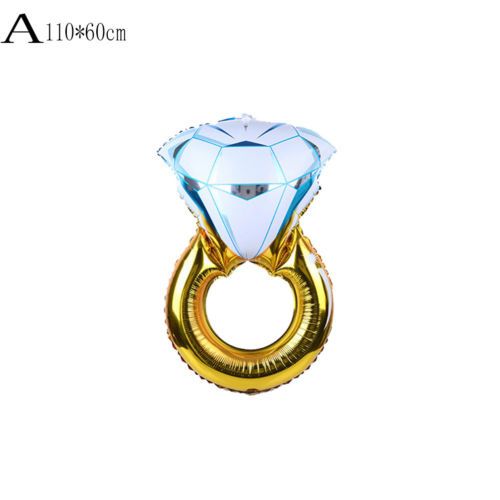 Anel diamante balão helio casamento namorados noivado decoração