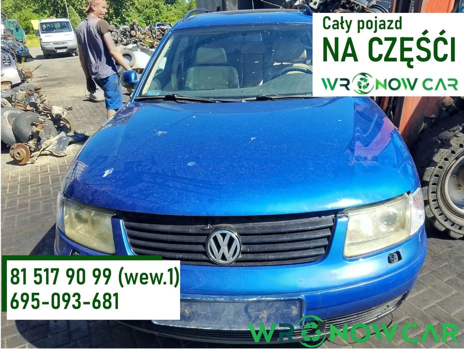 Volkswagen Passat B5 Przed Lift 4MOTION! (97-00r.) 2.8 B 193KM. Silnik ALG pasuje do ACK, AHA, APR, AQD, ATQ Skrzynia  DJR  [ Syncro/ 4motion] lakier R5V LR5V C3.Cały na części.GWARANCJA !!! Przód Tył Zestaw Komplet Drzwi Klapa Zderzak Błotnik Maska Grill