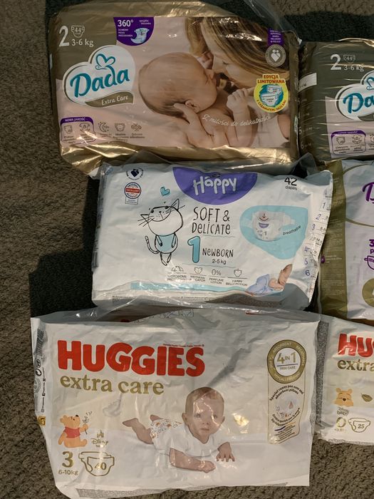 Підгузки Dada Huggies Bella Happy — різні розміри
