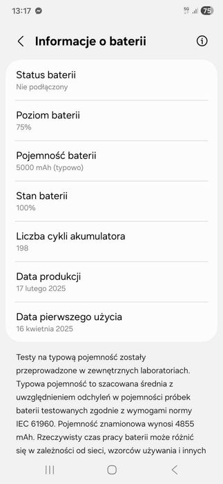 Galaxy S25 Ultra, kupiony 14 kwi 2025 w sklepie Samsung.pl za gotówkę