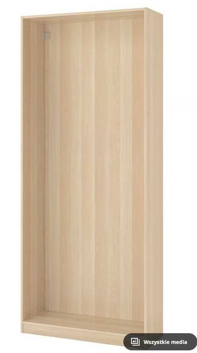 Szafa PAX imitacja dębu bejcowanego na biało, 100x35x236 cm