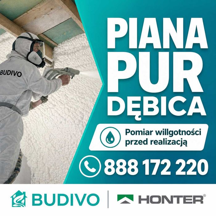 Dębica – Piana PUR | szczelne ocieplenie poddasza | BUDIVO