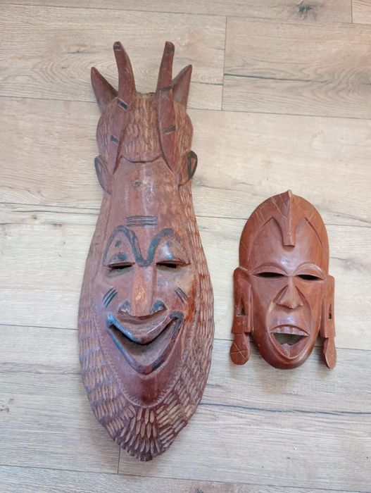 Maska maski drewniane rzeźba drewno afrykańska