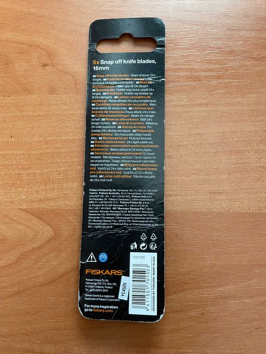 Fiskars Carbonmax łamane noże 18mm (5 sztuk)