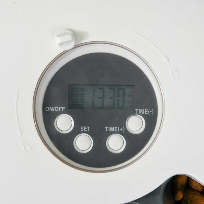 PORTES GRÁTIS - Alimentador automático para gato e cão 4 refeições/dia