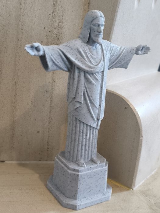 Cristo Redentor 3D PLA cor mármore