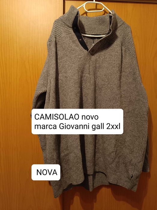 Camisolas de homem tamanho grande (novas)