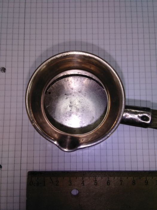 Турка джезва кофеварка мідь покрит срібло Армения раритетСССР 70-100мл