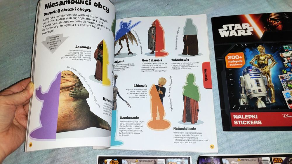 Zestaw dla fana Star Wars naklejki minizestaw karta gadżety na prezent
