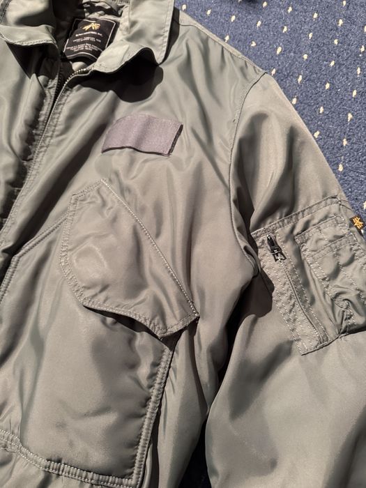 Kurtka zimowa CWU 45 Alpha Industries zielona ciepła, polecam stan bdb