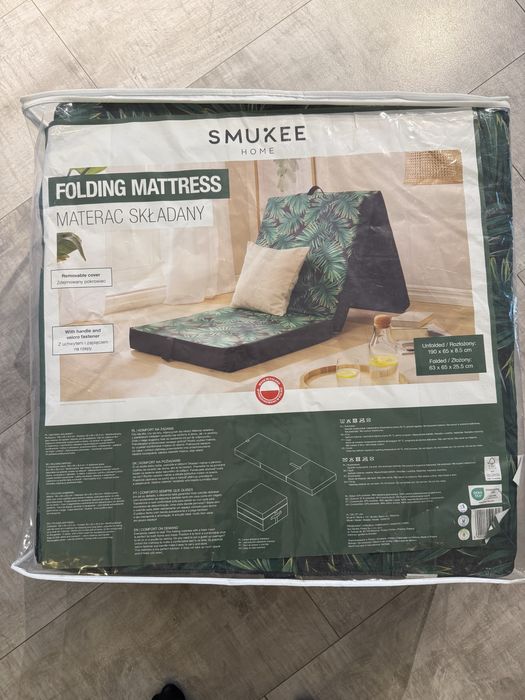 Nowy materac skladany Smukee 2 kolory gwarancja