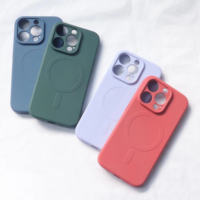 Silikonowe etui kompatybilne z MagSafe … 15 Plus Silicone Case - szare