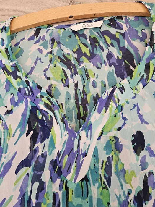 Kolorowa transparentna tunika