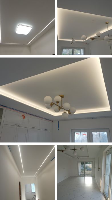 Gładzie natryskowe, szpachlowanie, zabudowy gk, sufity podwieszane/OWA