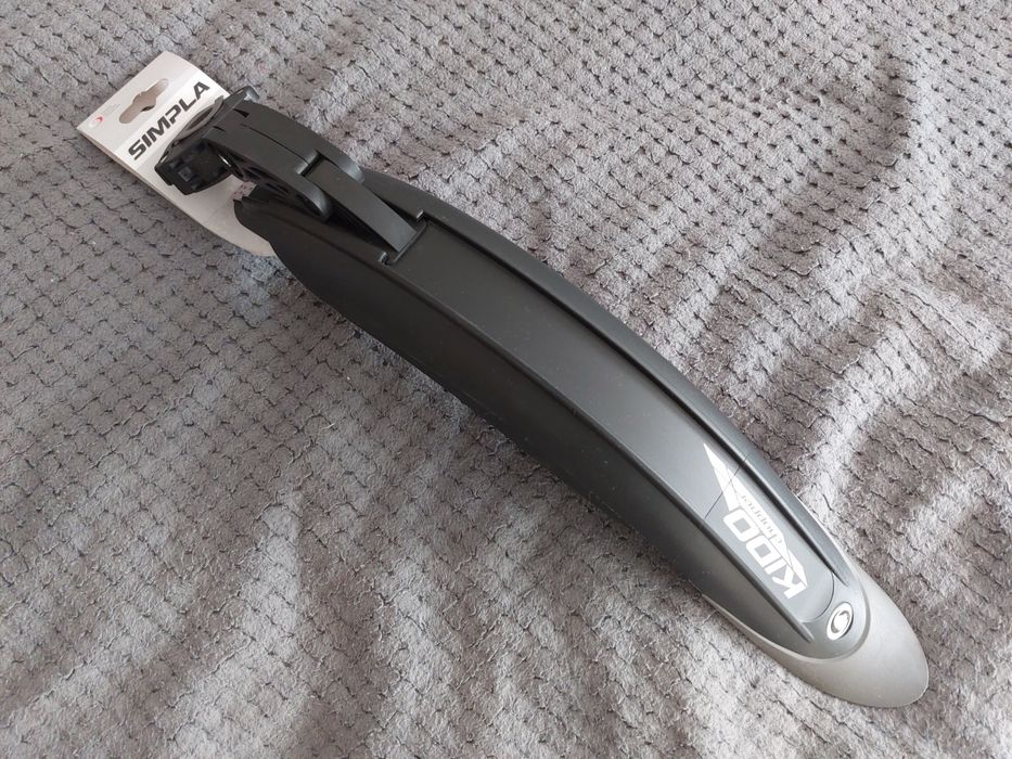 Błotniki Rowerowe Simpla Kido SDE 16 - 18 Czarne Szare dla Dzieci