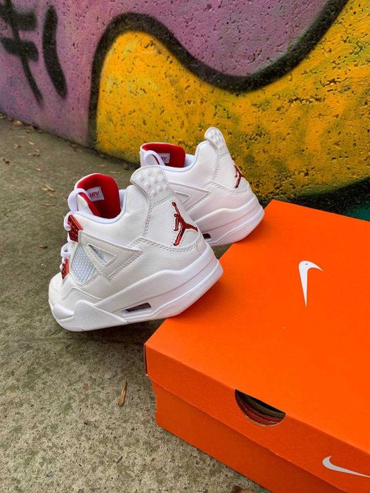 Nike Air Jordan 4 metallic red damskie meskie buty trampki 36 - 45