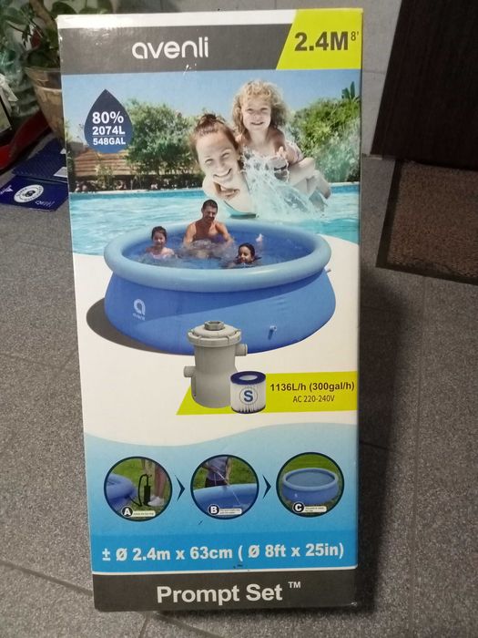 Avenli basen rozporowy 2,4m 63cm z pompą 2074L