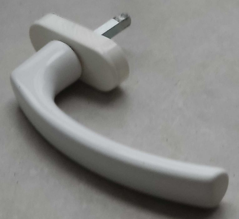 Klamka okienna do okna okien PCV biała