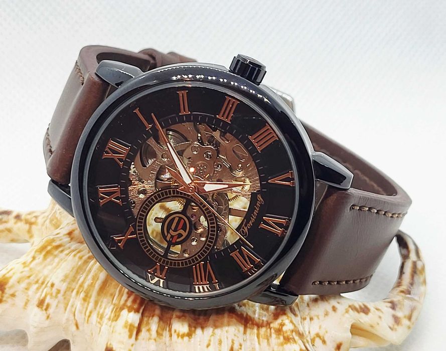 Relógio corda manual - (PTS 2650) - Calibre Esqueletizado - Como Novo