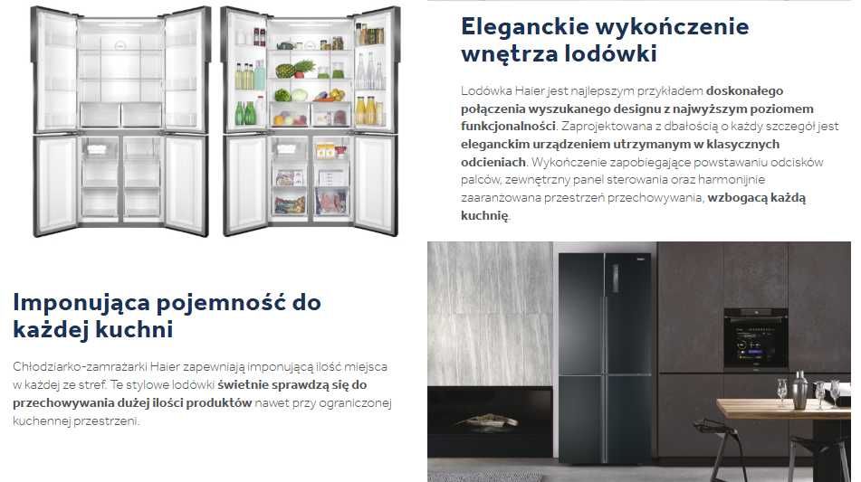Lodówka HAIER Chłodziarko-zamrażarka Multidoor HTF-456DN6 Przecław