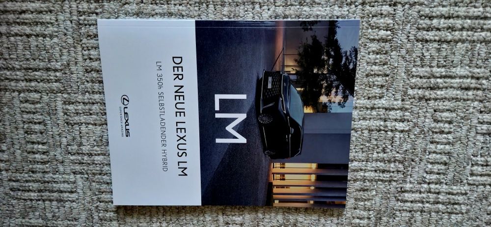 Prospekt Lexus LM 350H AWD na innej BMW 7, 8 , AMG !