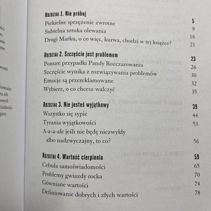 „Subtelnie mówię f*ck” Mark Manson