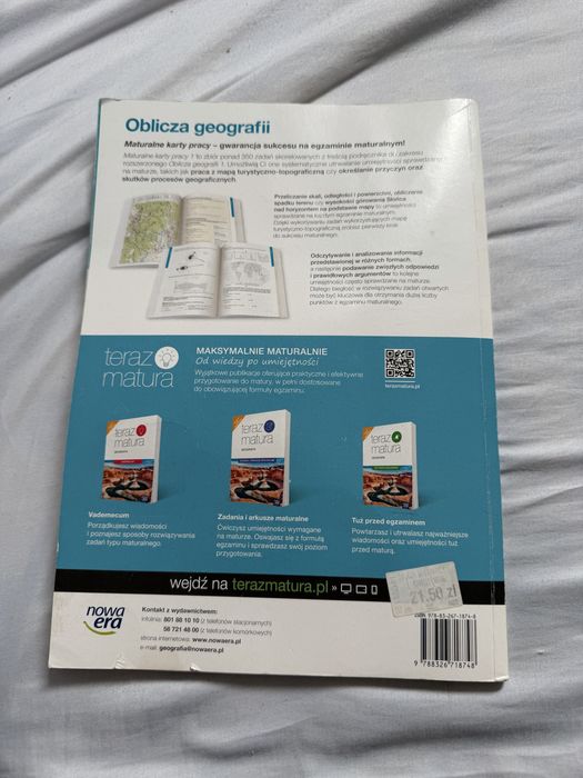 Oblicza geografii 1 Maturalne karty pracy Zakres rozszerzony Nowa Era