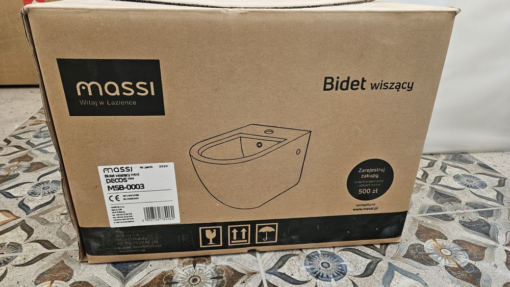 Bidet wiszący MASSI Decos mini