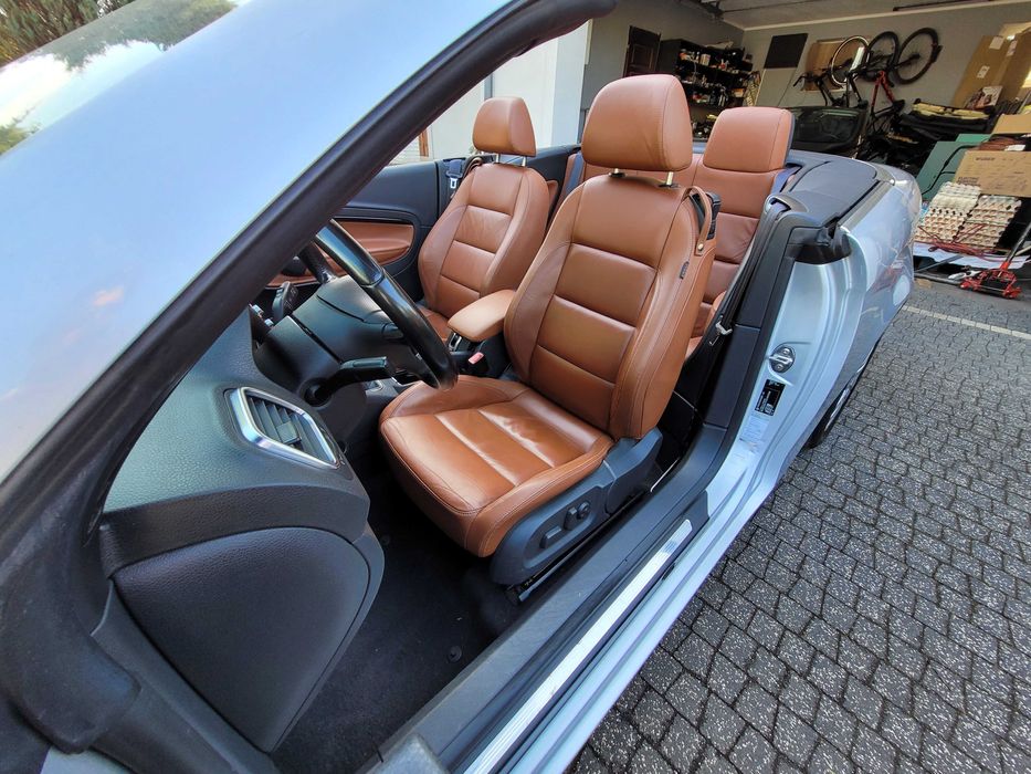 VW Eos 1,4TSI klimatronik NAVI elektryka brązowe skóry panorama 129tys