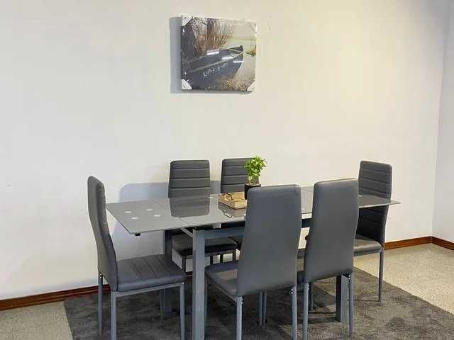 MESA EXTENSÍVEL NOVO GRAY - ENVIO GRÁTIS