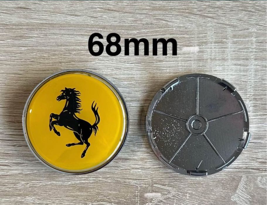 Conjunto de Centros Ferrari 56mm 60mm 65mm 68mm 75mm