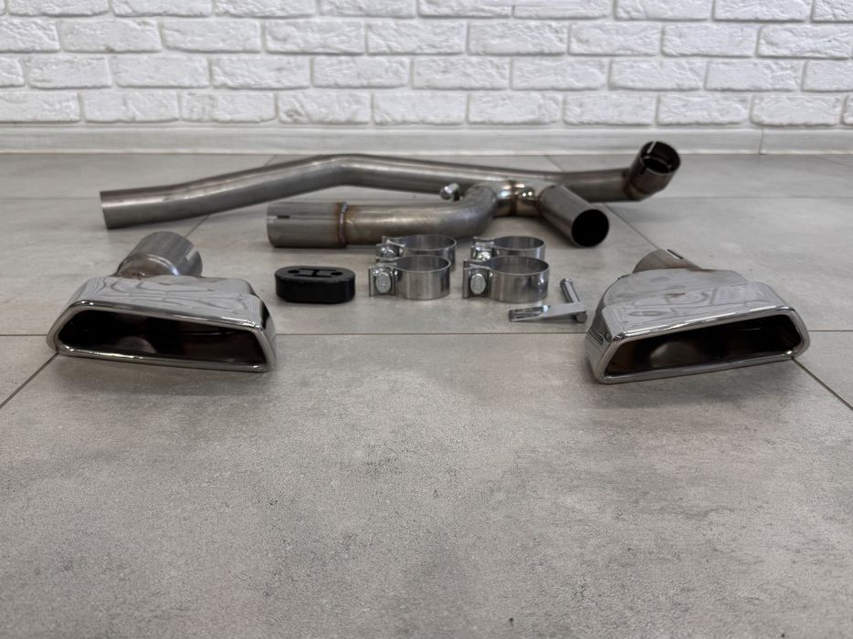 Вихлопні труби насадки CHROME MPaket для BMW F10 2010-2016 у стилі G30