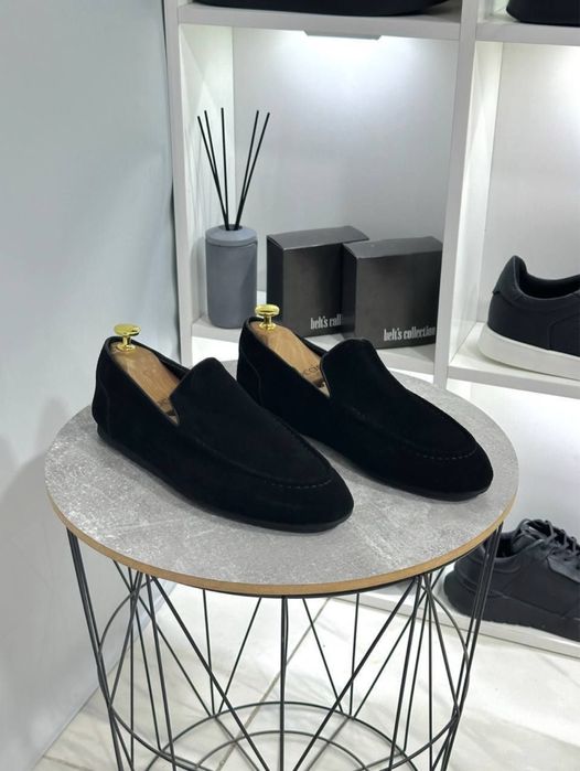 Bottega veneta замшевые лоферы на тонкой подошве мужские Италия