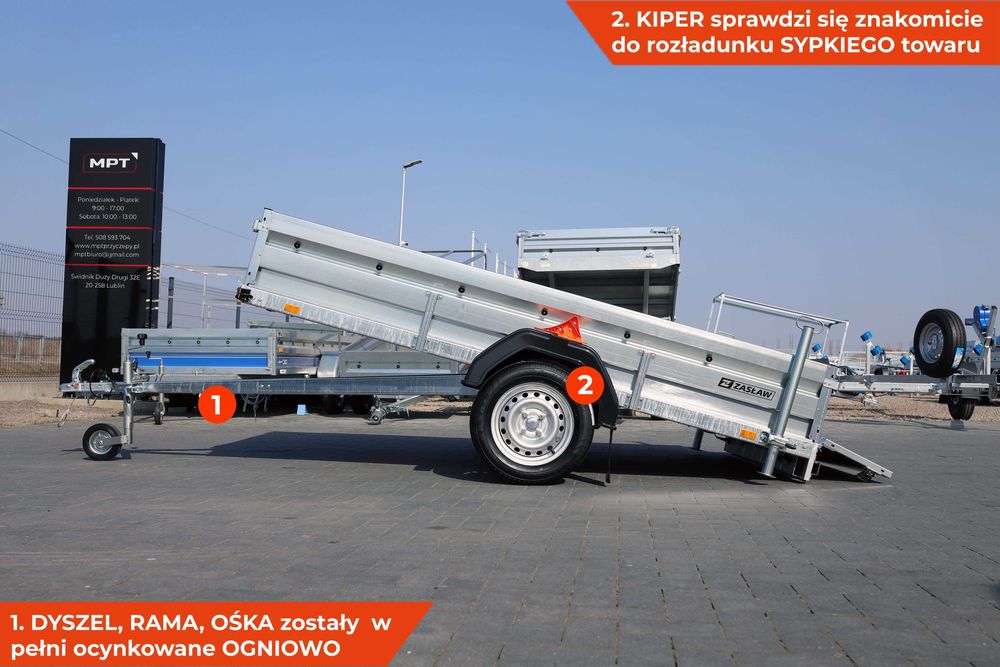 Przyczepa towarowa 265SU XL przyczepka zasław XL 265 x 147 QUADA quady