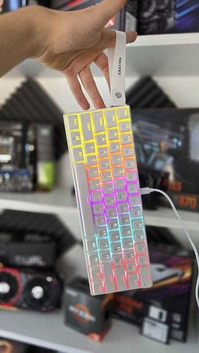 Ajazz NK61 Teclado mecânico 60% - Várias cores [Garantia]