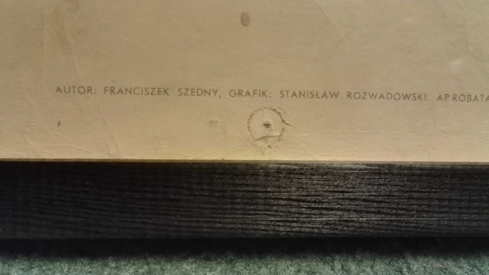 Stary wojskowy plakat propagandowy PRL 1963 r. proj. Franciszek Szedny