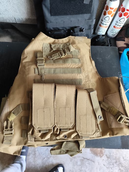 Airsoft colete +capacete (Novo)