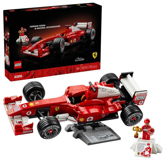 LEGO 11375 Icons Ferrari F2004 та Міхаель Шумахер