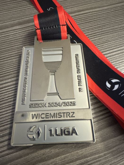 Medal srebrny Plus Liga Mistrzostwa I Ligii w siatkówce M 24/25