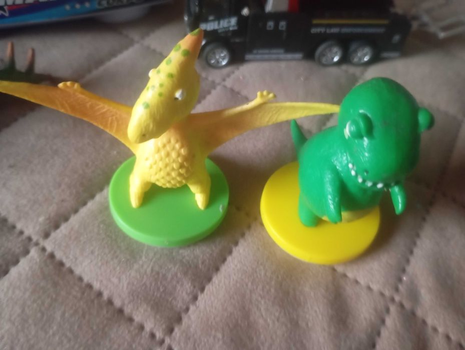 Zestaw dinozaurów pieczątki