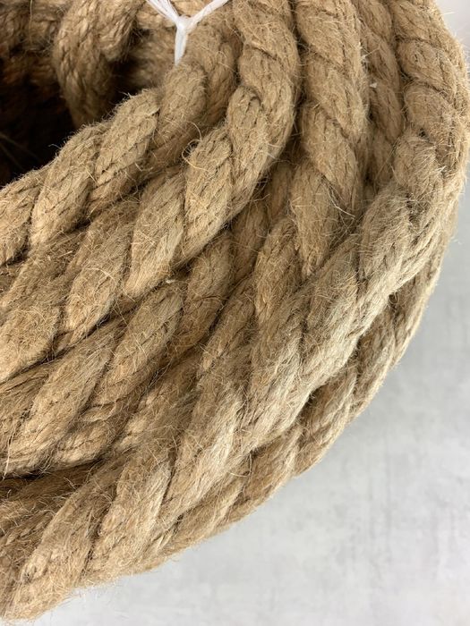 Linka lina jutowa 24 mm, drapak, żeglarska, 50 m