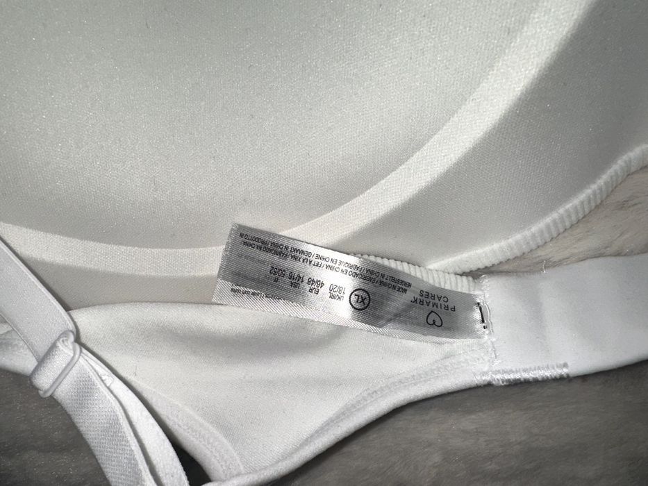 Primark biustonosz biały profilowany nowy XL