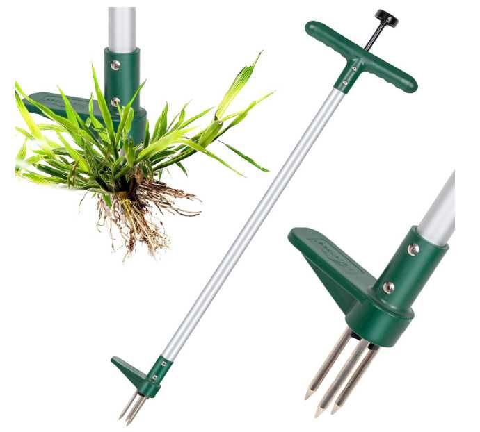 Wyrywacz chwastów Walensee 100 cm stal nierdzewna 3 szczęki