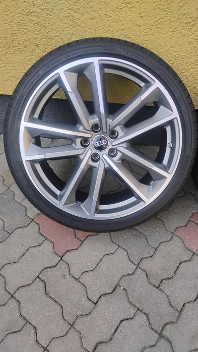 Felgi 21 Koła Audi SPORT A6 C8 4K0 ET43 8,5J 5x112 IDEALNE Czujniki