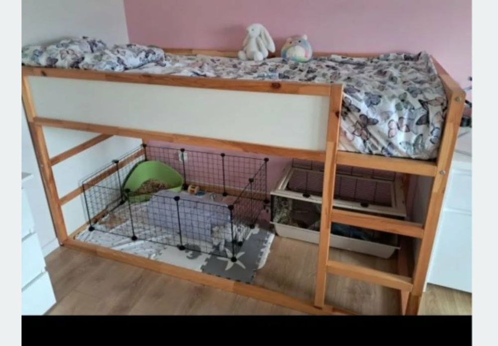 Łózko piętrowe kura IKEA.
