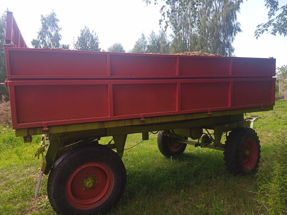 Przyczepa wywrotka Sanok autosan D-47A 3-str, mtz 82 belarus
