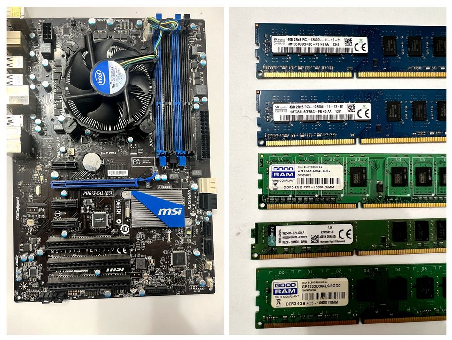 Sprzedam SPRAWNE Procesor karta graficzna plyta glowna