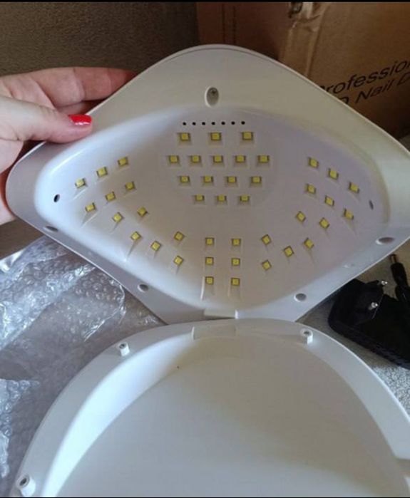 Lampa do Paznokci LED UV Mocna 80W Kosmetyczna do Hybryd Żeli