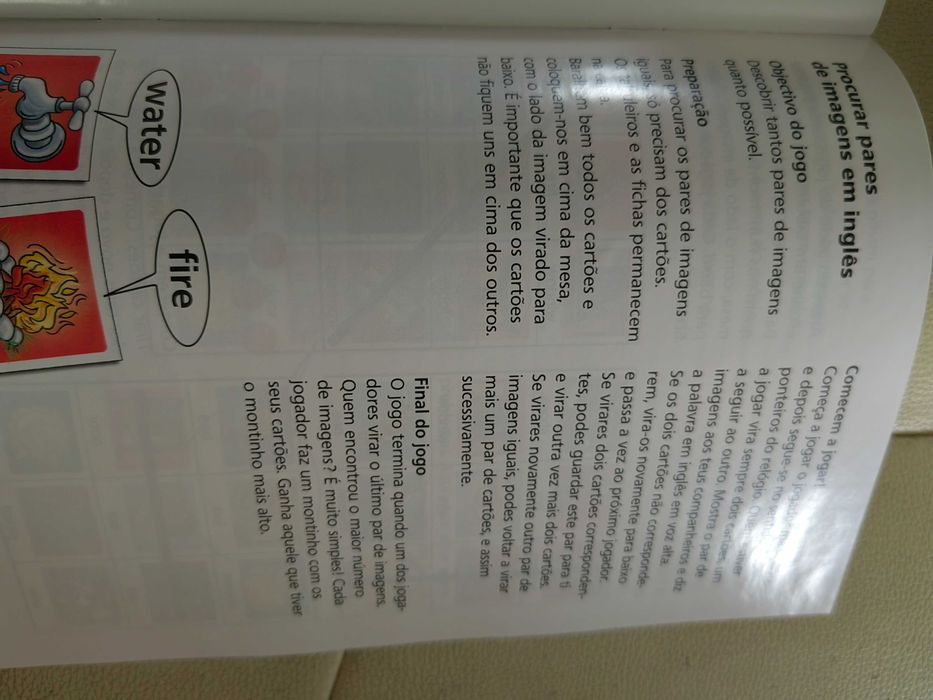 Jogo de memória para aprender Inglês